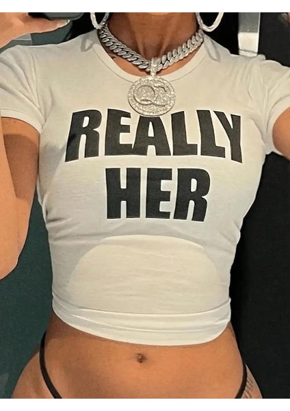 Really Her Crop Top Bluz Body