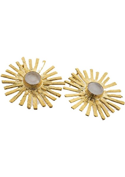 Altın Kaplama Geometrik Güneş Küpe modelleri