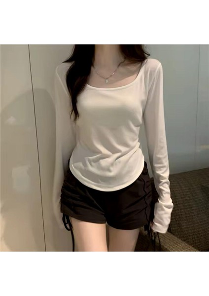 Uzun Kollu Y2K Cahron Basic Bodysuit fiyatları