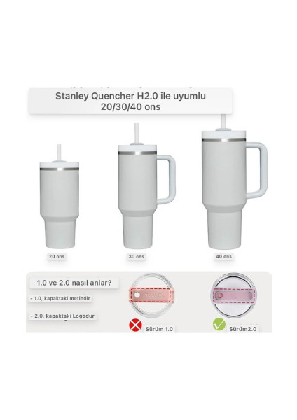 1 set gri stanley ıçin silikon dökülmeye sızdırmaz seti quencher