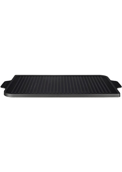Döküm Dikdörtgen Izgara Çift Yön Hot Plate Döküm Demir Yekpare Çift Kulplu Ölçü 26X47CM.