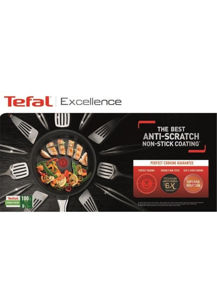 Titanyum 6x Excellence Indüksiyon Tabanlı Tava - 22 cm indirimleri