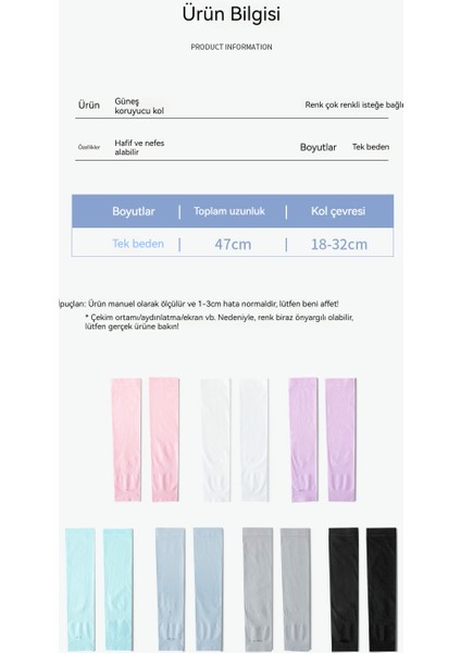 Ilkbahar ve Yaz Kadın Güneş Koruyucu Buz Ipek Kollar (Yurt Dışından) indirimleri