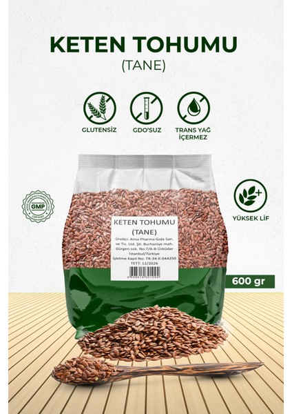 Keten Tohumu 600 G 1. Kalite Tane Keten Tohumu Tane