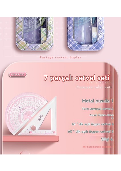 2025 Yeni Pusula Cetvel Seti, Çok Fonksiyonlu Cetvel Seti (Yurt Dışından) indirimleri