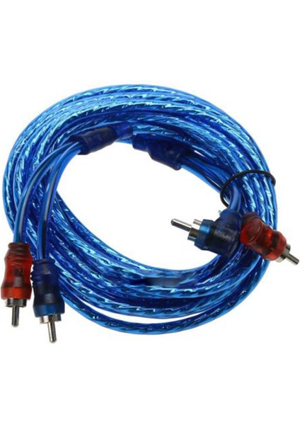 M 2 Rca 2 Rca Fiş Araba Stereo Ses Bakır Kablo Sistemi Amplifikatör Örgülü (Yurt Dışından)
