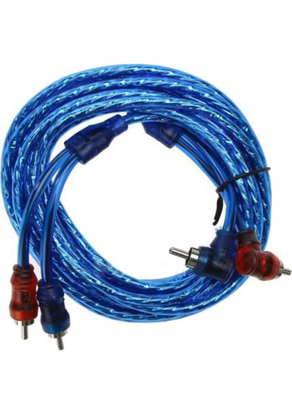 M 2 Rca 2 Rca Fiş Araba Stereo Ses Bakır Kablo Sistemi Amplifikatör Örgülü (Yurt Dışından)