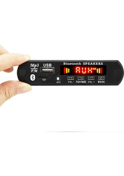2X3W Amplifikatör Bluetooth 5.0 Mp3 Çalar Dekoder Kurulu Araba Fm Radyo Modülü Desteği Tf USB Aux Handsfree Çağrı Kaydı (Yurt Dışından)