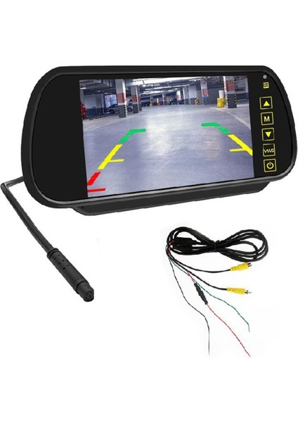 Inç Araba LCD Ayna Monitörü Park Ekranı 2 Av Girişi Arka Görüş Geri Vites Kamerası Için Otomatik Ekran Yardımı (Yurt Dışından)