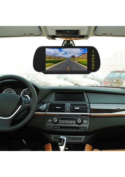 Inç Araba LCD Ayna Monitörü Park Ekranı 2 Av Girişi Arka Görüş Geri Vites Kamerası Için Otomatik Ekran Yardımı (Yurt Dışından) fiyatları