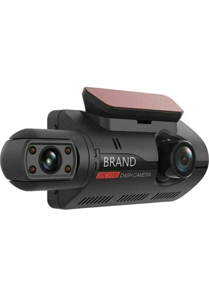 Çift Lensli Araç Kamerası Araba Dvr Ön ve Iç Kamera Video Sürüş Kaydedici Park Monitörü Gece Görüş G-Sensörü 1080P (Yurt Dışından)