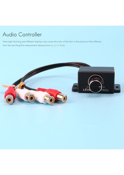 Araba Ev Ses Amplifikatörü Bas Rca Kazanç Seviyesi Ses Kontrol Düğmesi Lc-1 Siyah (Yurt Dışından)
