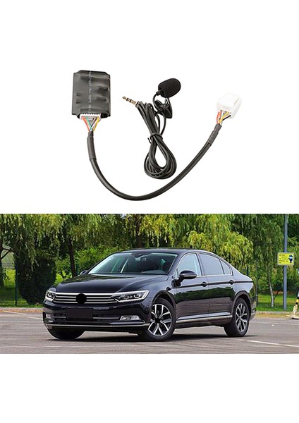 Toyota Rav4 Için Bluetooth Aux Adaptörü Handsfree Disk Kutusu Kablo Demeti Mikrofon ile Bluetooth Bağlantı Modülü (Yurt Dışından)