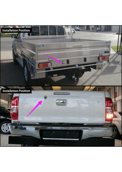 Toyota Hilux Için AN120 AN130 2010-2018 Araç Dikiz Kamera Geri Görüş Kamerası Ters Park Kamerası Bagaj Kapağı Kamerası A (Yurt Dışından)