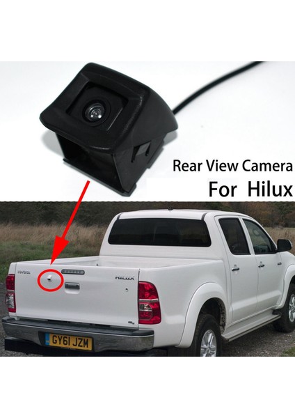 Toyota Hilux Için AN120 AN130 2010-2018 Araç Dikiz Kamera Geri Görüş Kamerası Ters Park Kamerası Bagaj Kapağı Kamerası A (Yurt Dışından)