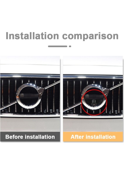 Hd Ccd Araba Ön Görünüm Park Gece Görüşü Pozitif Logo Kamera Volvo XC90 S60 S90 V60 V90 XC60 XC40 2019-2021 (Yurt Dışından)