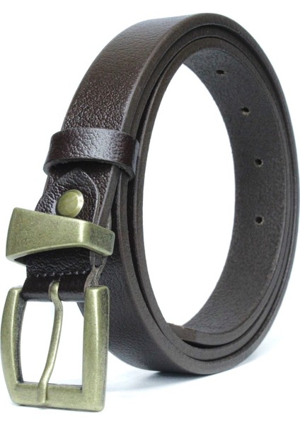 2'li Hakiki Deri Antik Sarı Tokalı Kadın Kemeri 2,5cm Siyah Kahverengi modelleri