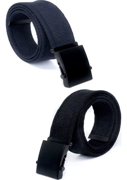 2 Adet Siyah Tokalı Kolon Kemeri 4cm