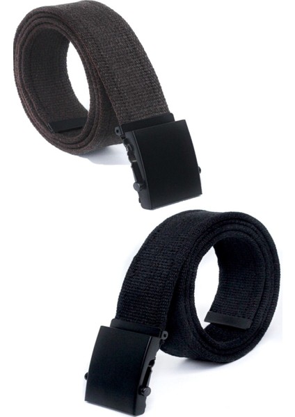 2 Adet Siyah Tokalı Kolon Kemeri 4cm