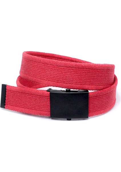 Unisex Siyah Tokalı Kolon Kemeri 4cm Kırmızı fiyatları