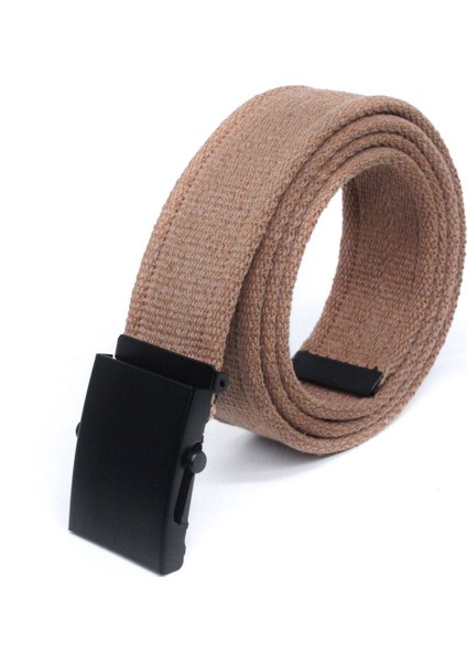 Unisex Siyah Tokalı Kolon Kemeri 4cm Taba