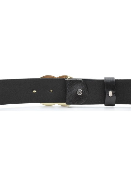 Deri Çift Halka Tokalı Bayan Kemeri 4cm fırsatları
