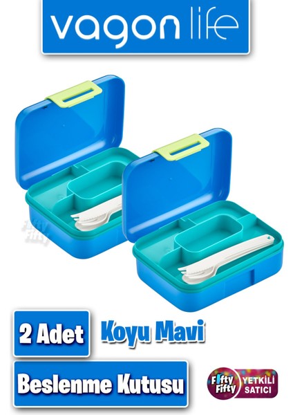 2'li Set Beslenme Kutusu (Seçtiğiniz Renkte 2 Adet Gönderilir) Ürün Vagonlife Markadır