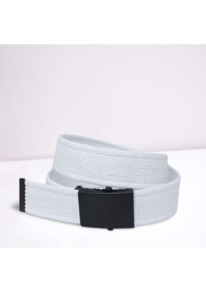 Unisex Siyah Tokalı Kolon Kemeri 4cm Beyaz fiyatları