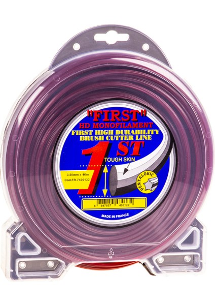 Misina 3.5 mm 46 M Kırmızı 5 Köşe