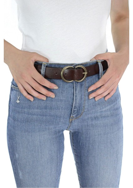 Hakiki Deri Kadın Kemeri 3 cm modelleri