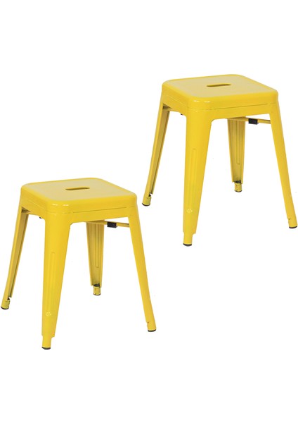 Tolix Metal Tabure (2 Adet)