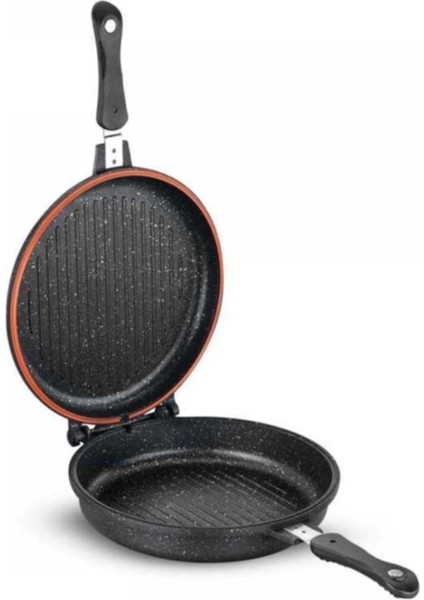 A1427 Duplo Yuvarlak 28 cm Siyah Kapaklı Tava fiyatları