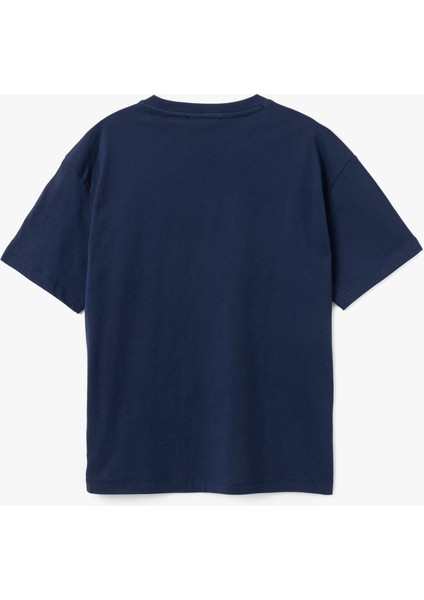 Kısa Kollu Pamuklu Bisiklet Yaka Basic Oversize Tişört fiyatları