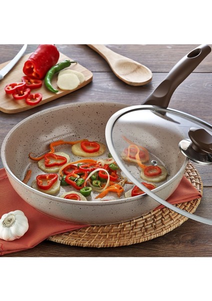 Granit Sote Tava 28 cm - Safran Serisi