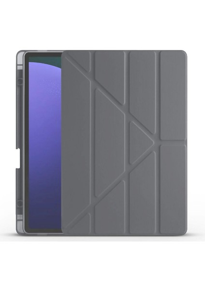 Samsung Galaxy Tab S10 Fe 2025 Yatay ve Dikey Standlı Antişok Köşe Korumalı Kalemlikli Origami Slikon Kılıf Sm- X520 fiyatları