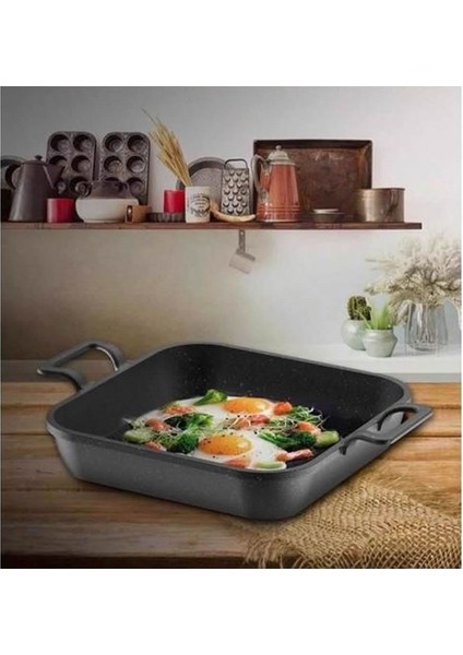 Eda Kare Alüminyum 4'lü Döküm Sahan Seti 18-20-22-24 cm fırsatları