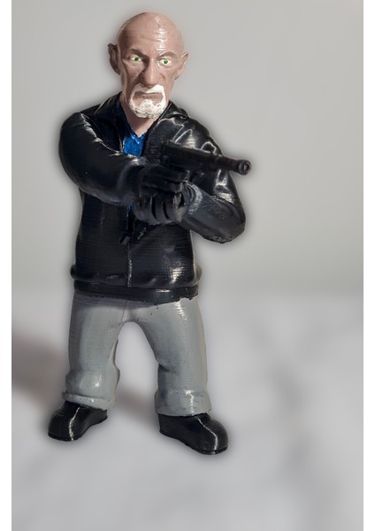 3D Mike Ehrmantraut Figür/ Breaking Bad /better Call Saul / Biblo /dekor
