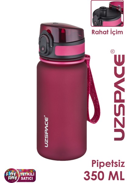 350 ml Pipetsiz Softtouch Tritan Çocuk Su Matarası -FF350MLUZS