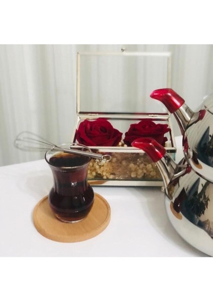 Kırmızı silikon çaydanlık seti, sızdırmaz ve kullanışlı 3 parçadan oluşur indirimleri