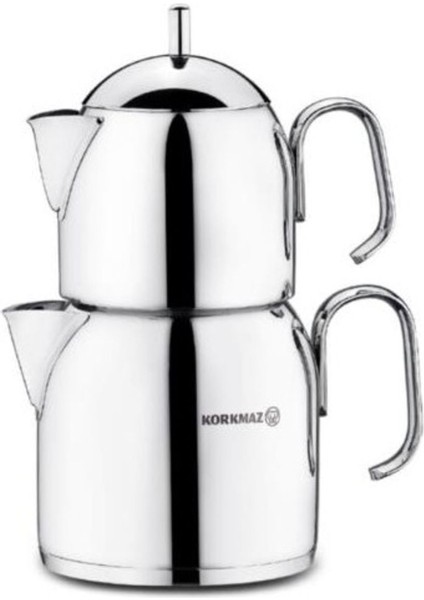 Gri Maxi Çaydanlık Takımı, şık ve kullanışlı mutfak seti, 3,2 L hacim
