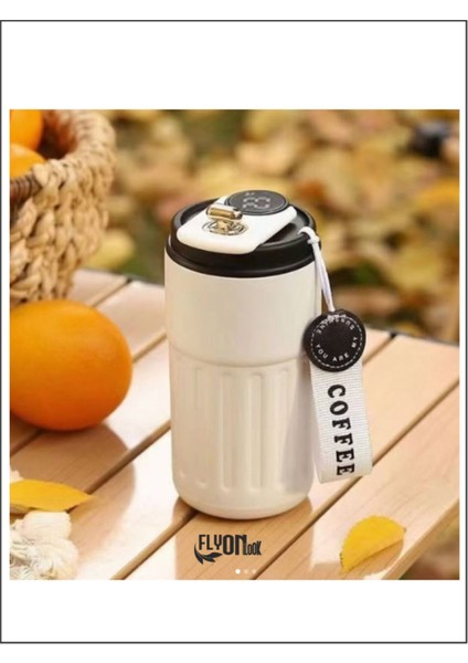 Dijital Led Göstergeli 316 L Palanmaz Çelik 400 Ml Termos Kupa Bardak Çift Yalıtımlı Kahve Fincan