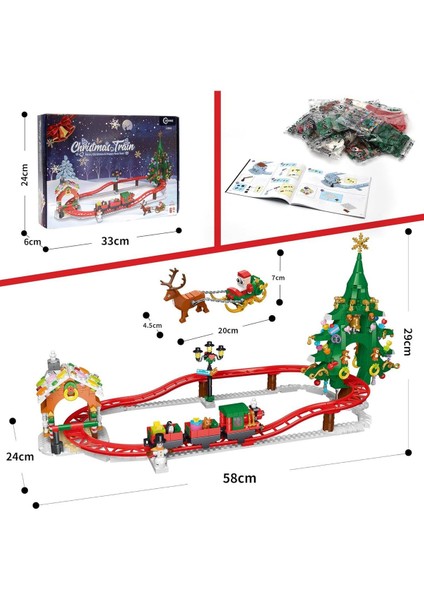 Noel Zencefilli Kurabiye Evi Roller Coaster, 926 Parça, Yetişkin ve Çocuklar