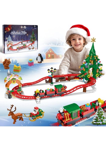 Noel Zencefilli Kurabiye Evi Roller Coaster, 926 Parça, Yetişkin ve Çocuklar modelleri