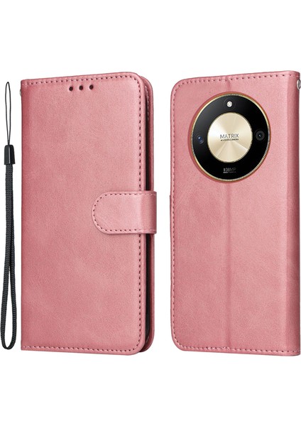 Honor X9B 5g Pu Deri Cüzdan Standı Kılıf Buzağı Dokusu Tam Koruma Telefon Kapağı (Yurt Dışından)