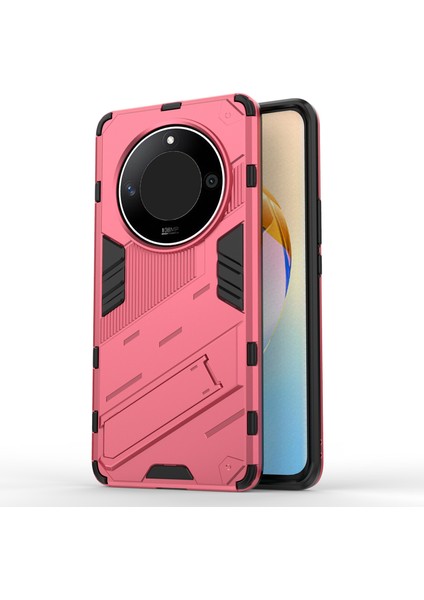 Honor X50/X9B 5g/magic6 Lite 5g Pc+Tpu Darbeye Dayanıklı Telefon Kılıfı Gizli Destekli Arka Kapak-Gül (Yurt Dışından)