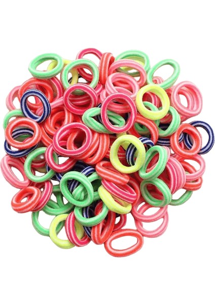 100/200PCS Kadın Kızlar Renkli Naylon Elastik Saç Bantları At Kuyruğu Tutun Küçük Saç Kravat Kauçuk Bantları Scrunchie Saç Aksesuarları: Renkler 8/boyut: 100 Pcs (Yurt Dışından)