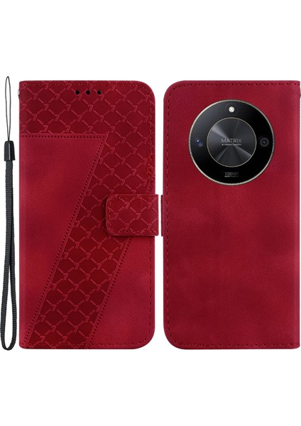Honor X9B 5g Deri Cüzdan Standlı Telefon Kapağı (Yurt Dışından)