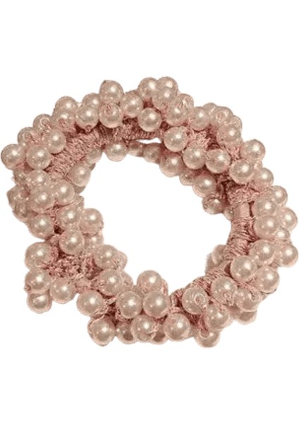 Zarif Kadın Kauçuk Band Inci Saç Yüzüğü Kızlar Boncuklu Scrunchies Kauçuk Bantlar Ponytail Saç Aksesuarları Elastik Headbandcolor: Pink (Yurt Dışından)