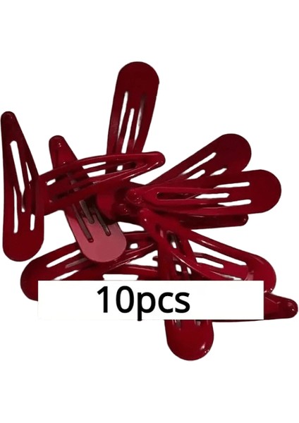 10 Pcs/lot Yeni Kırmızı Yıldız Kulları Kırı Klep Klep Ettes Siyah Saat Sadece Kurullar Gümüş Saç Klip Aksesuarları Kawaii Bb Clipcolor: SD-10PCS (Yurt Dışından)