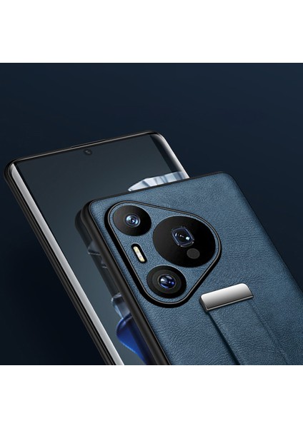 Huawei Pura 70 Pro Bileklik Kickstand Deri Arka Telefon Kapağı (Yurt Dışından) modelleri